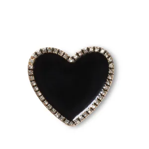 ตัวติดรองเท้า JIBBITZ™ BLACK HEART WITH GOLD OUTLINE Crocs