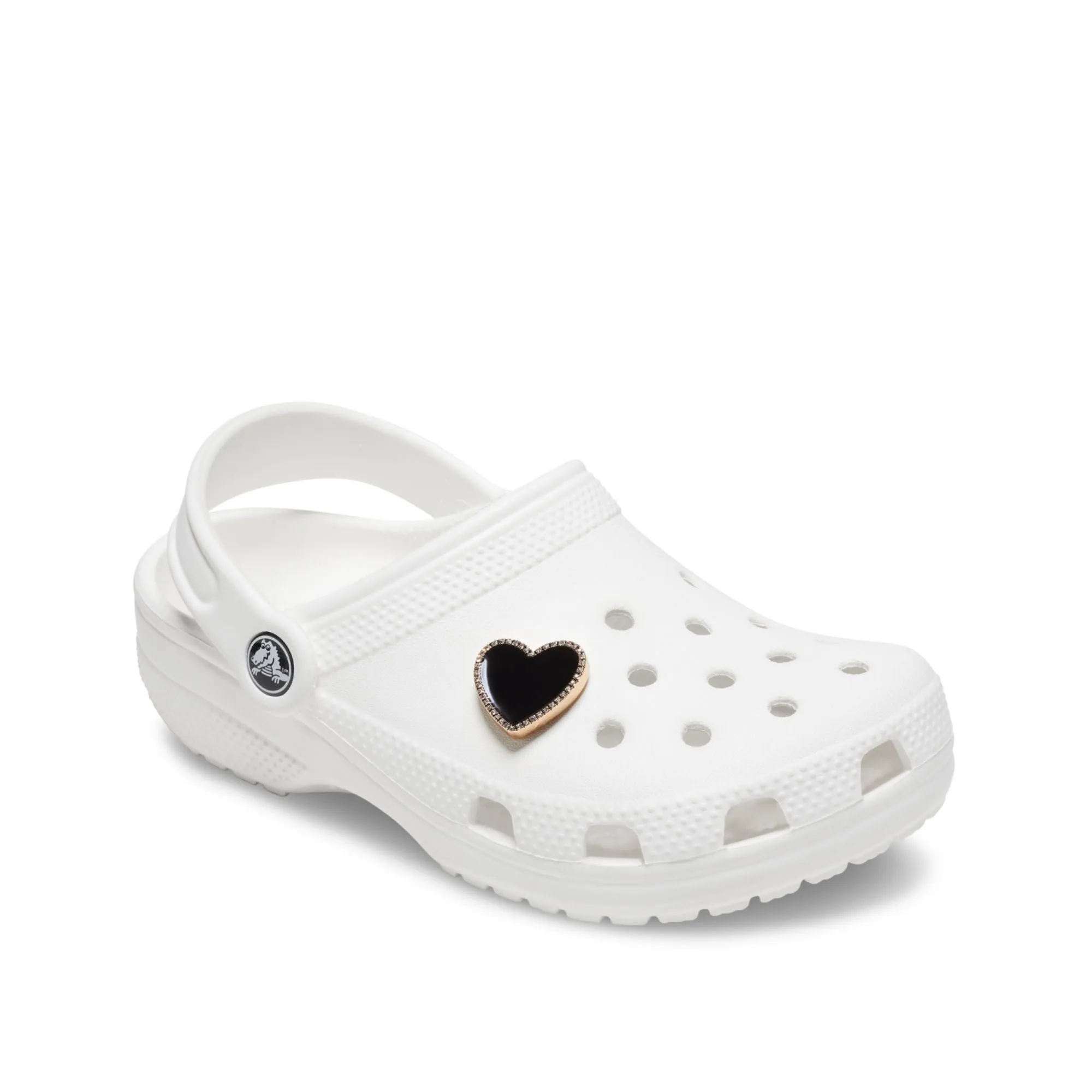 ตัวติดรองเท้า JIBBITZ™ BLACK HEART WITH GOLD OUTLINE Crocs