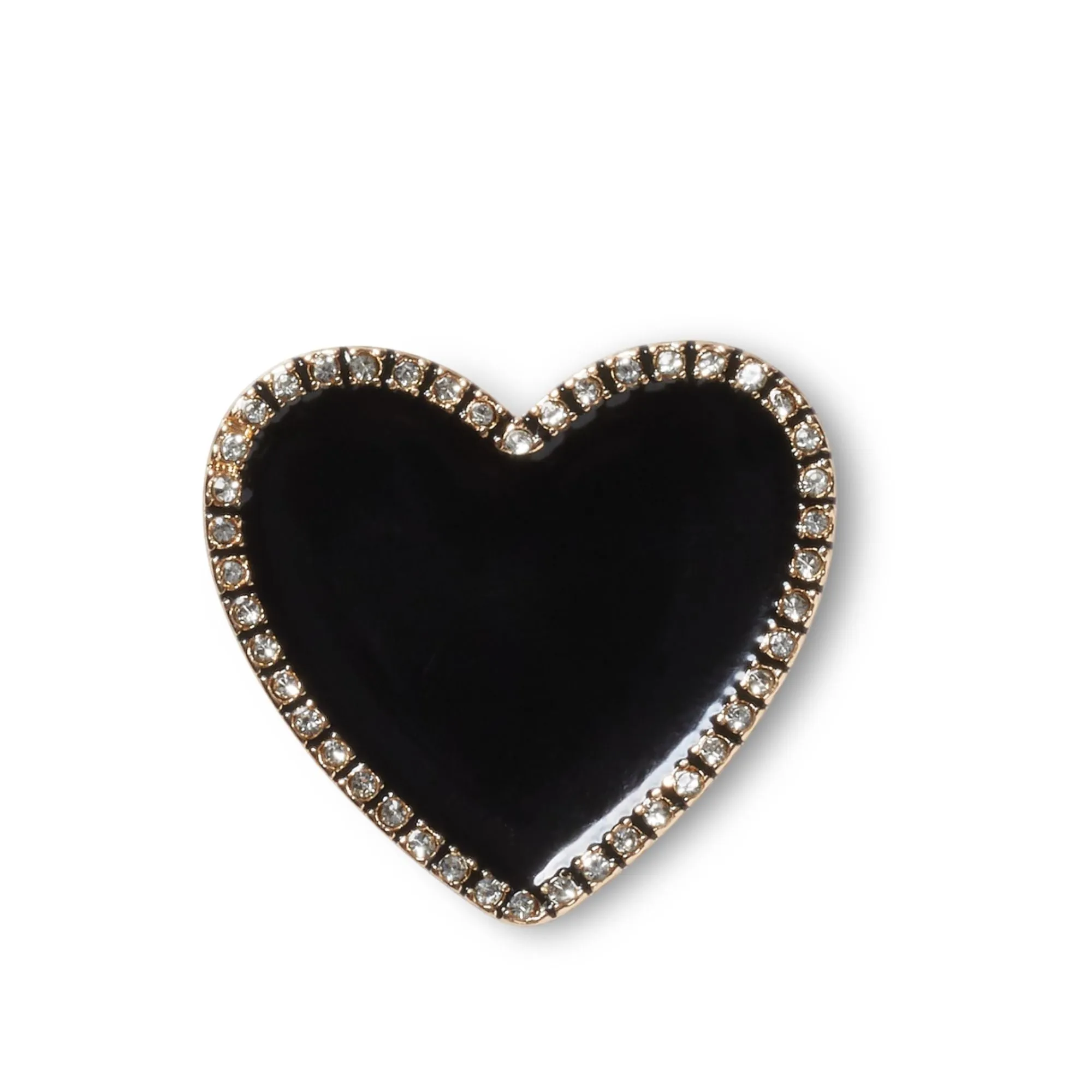 ตัวติดรองเท้า JIBBITZ™ BLACK HEART WITH GOLD OUTLINE Crocs