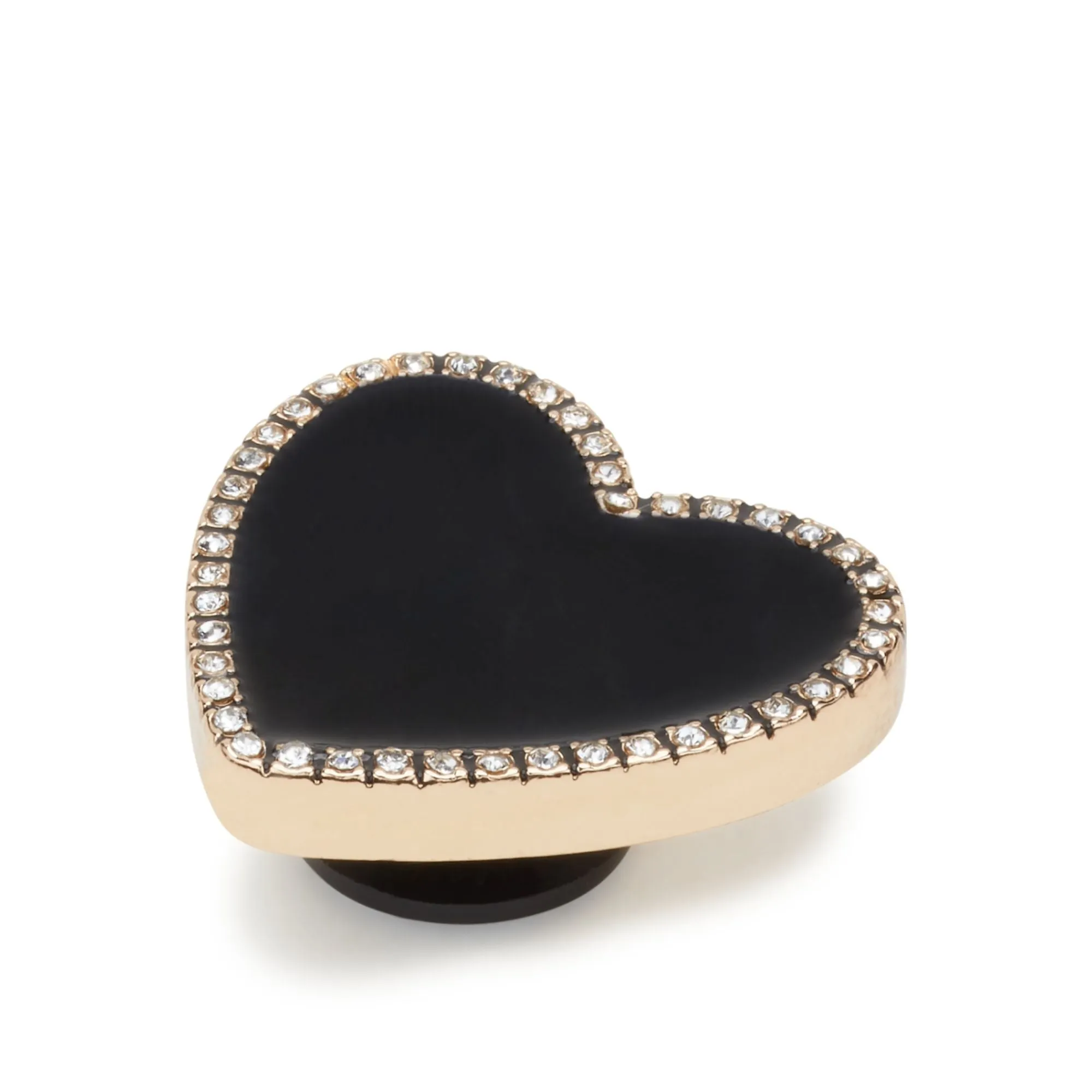 ตัวติดรองเท้า JIBBITZ™ BLACK HEART WITH GOLD OUTLINE Crocs