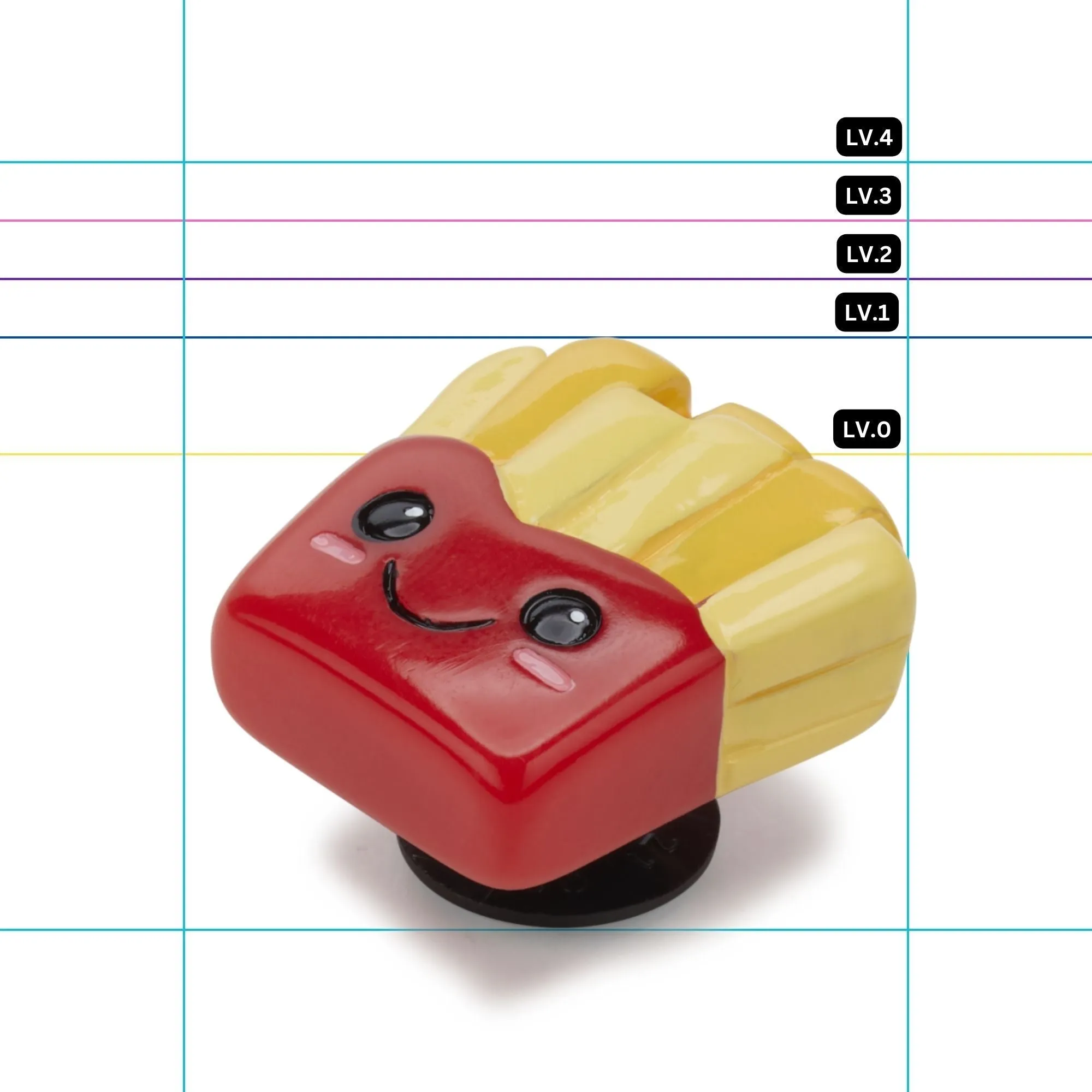 ตัวติดรองเท้า JIBBITZ™ CUTESY FRENCH FRIES Crocs