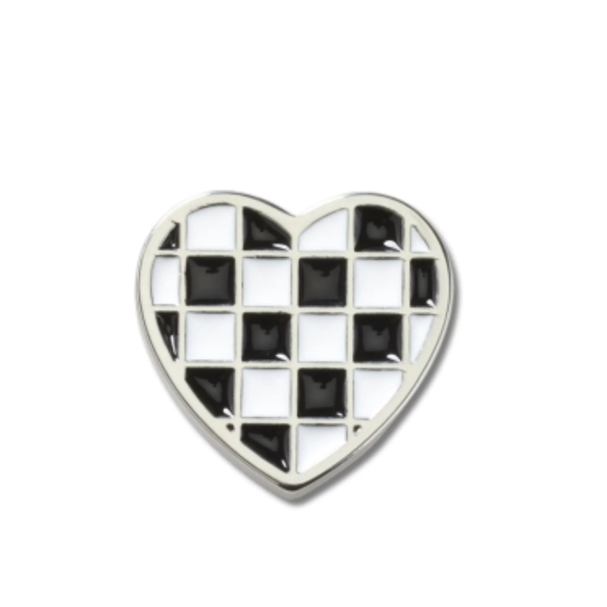ตัวติดรองเท้า JIBBITZ™ SILVER CHECKERBOARD HEART Crocs