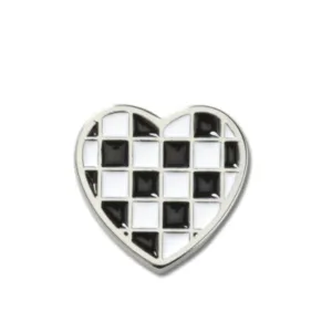 ตัวติดรองเท้า JIBBITZ™ SILVER CHECKERBOARD HEART Crocs