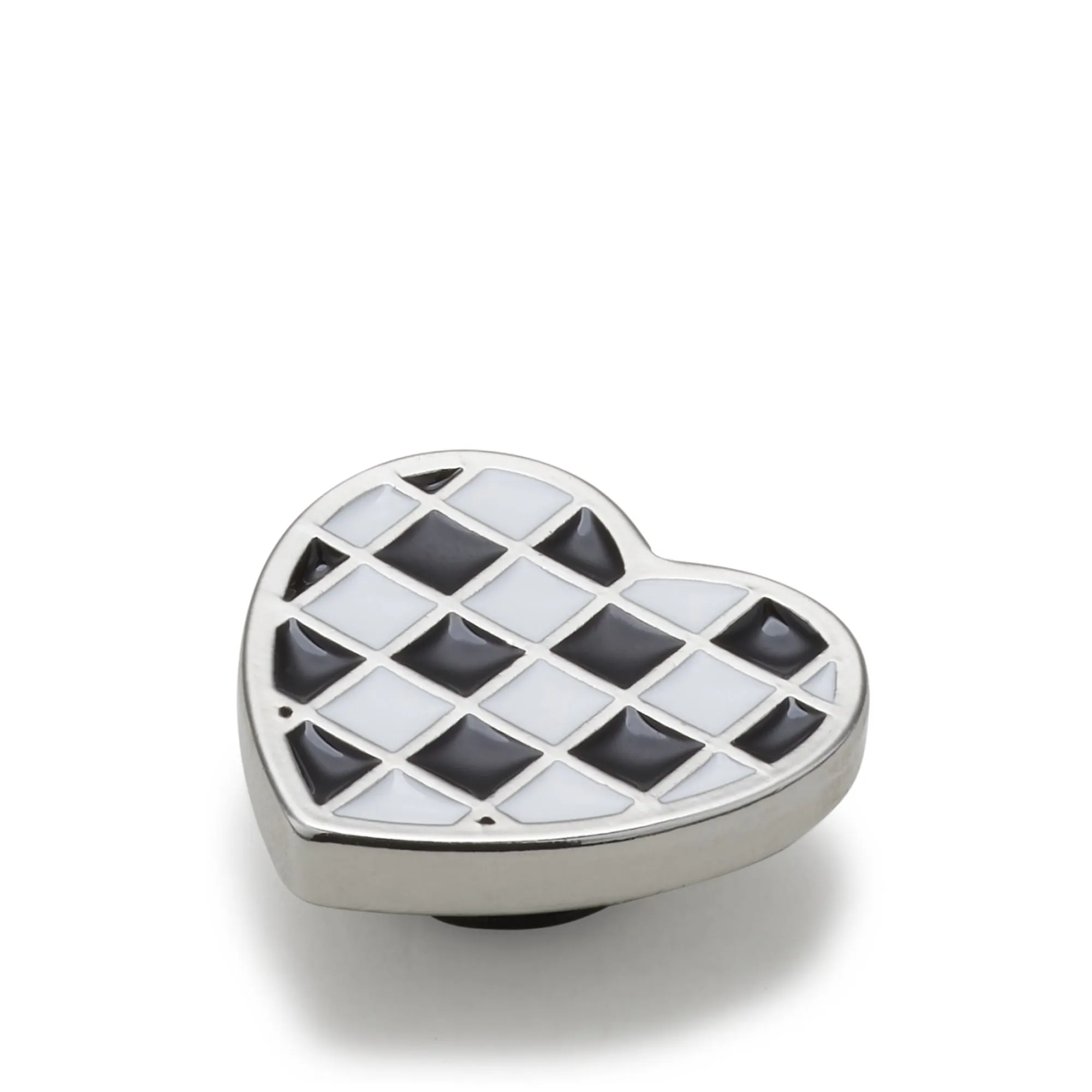ตัวติดรองเท้า JIBBITZ™ SILVER CHECKERBOARD HEART Crocs