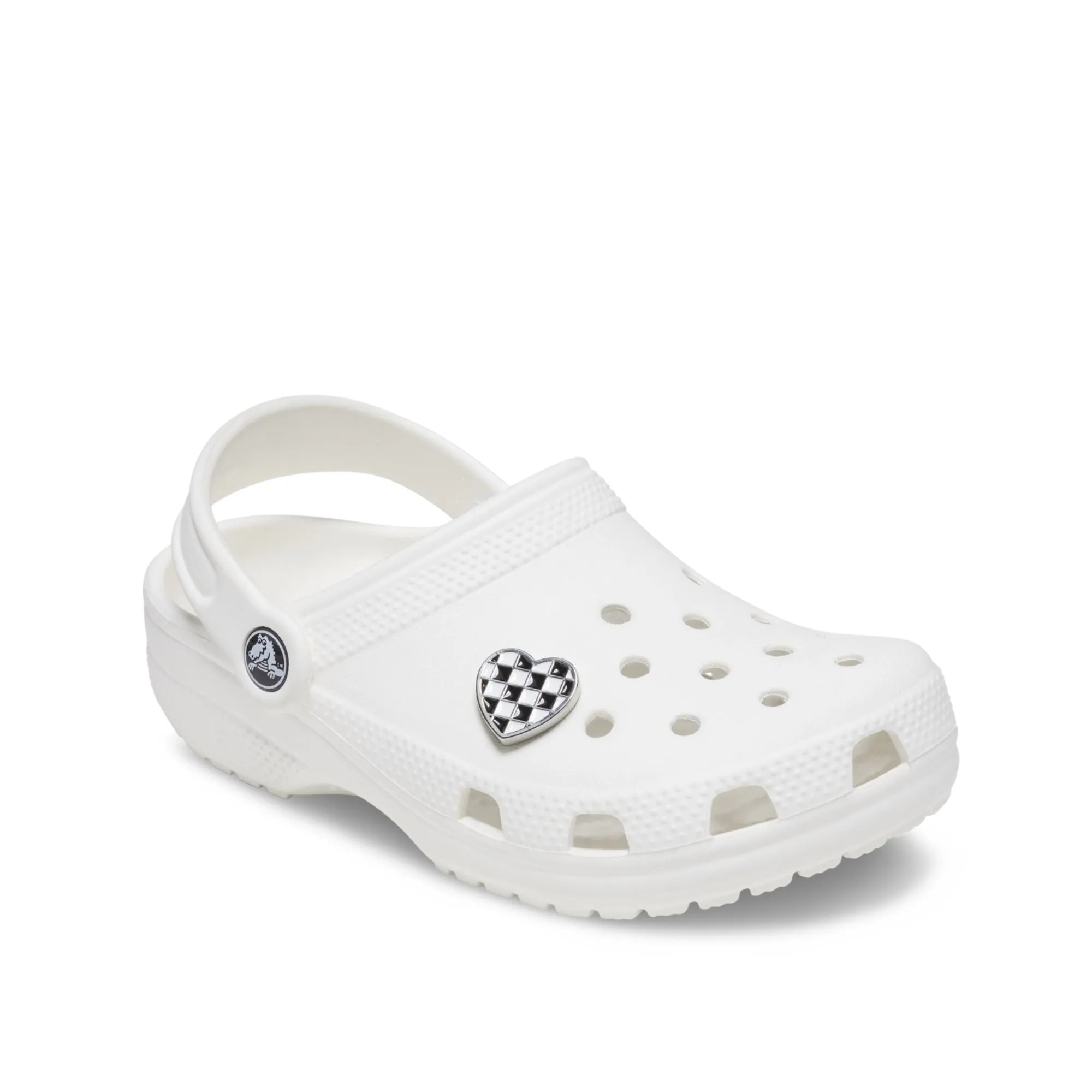 ตัวติดรองเท้า JIBBITZ™ SILVER CHECKERBOARD HEART Crocs