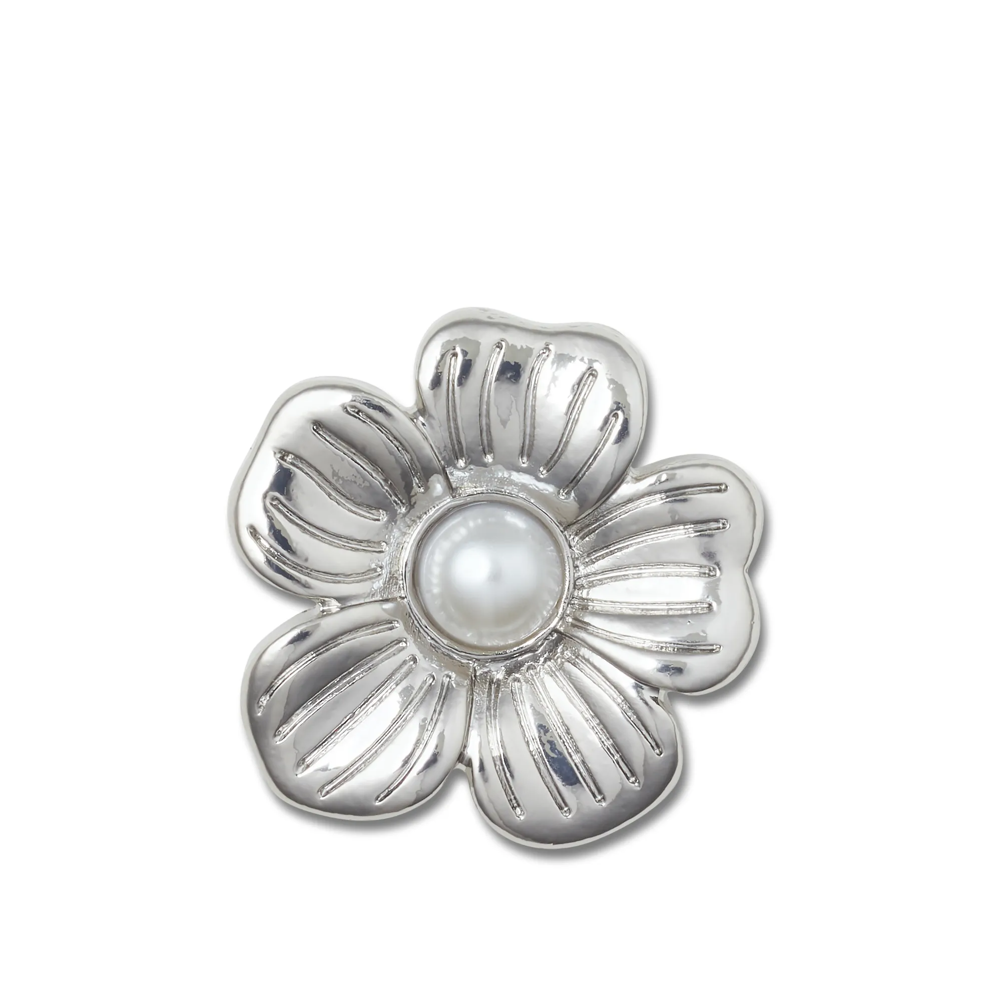ตัวติดรองเท้า JIBBITZ™ SILVER MONOCHROME DAISY 2 Crocs