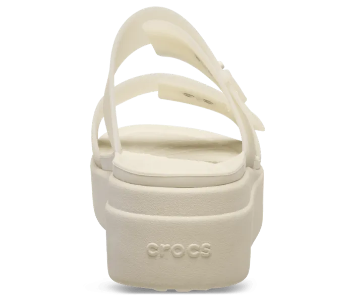 Brooklyn Buckle Frosted Low Wedge