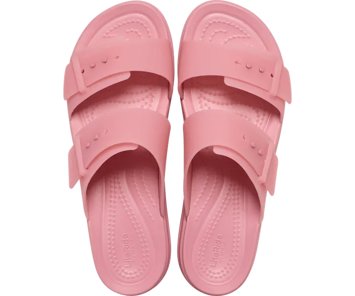 Brooklyn Buckle Frosted Low Wedge