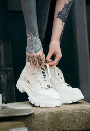 Buffalo - Aspha NC Mid White - Girl Shoes