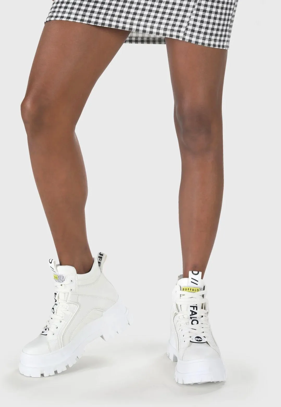 Buffalo - Aspha NC Mid White - Girl Shoes