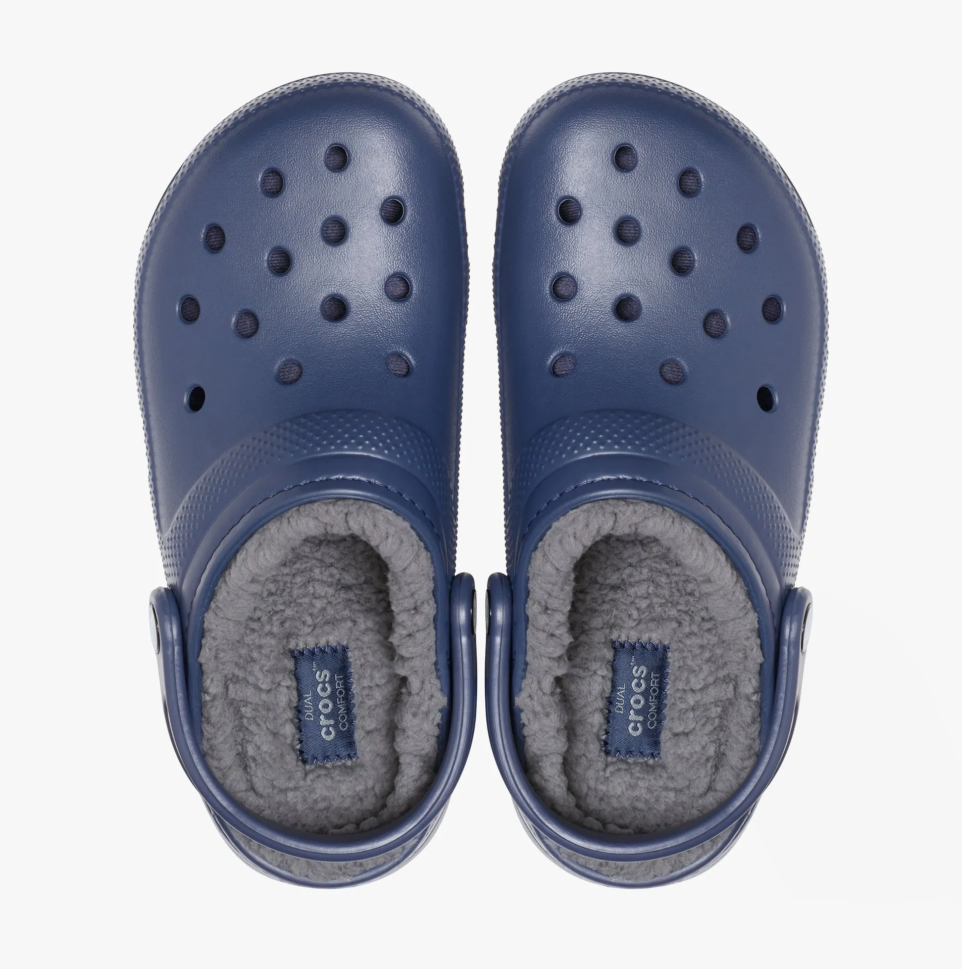 Crocs 203591-459 CLASSIC LINED Unisex Clogs Navy/Charcoal