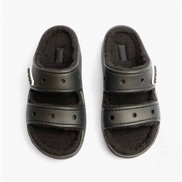 Crocs 207446-060 CLASSIC COZZZY Unisex Sliders Black
