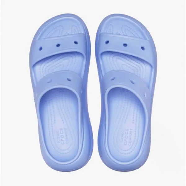 Crocs 207670-5Q6 CRUSH SANDAL Womens Platform Sliders Moon Jelly
