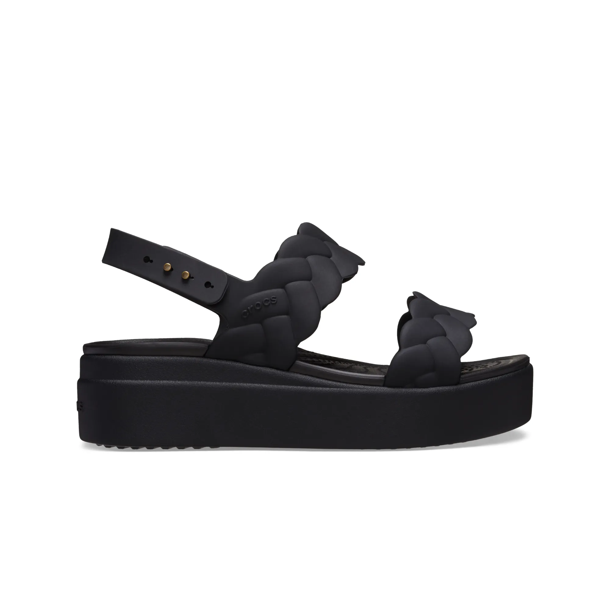 Crocs รองเท้าแตะผู้หญิง BROOKLYN UPPER LOW WEDGE SANDAL