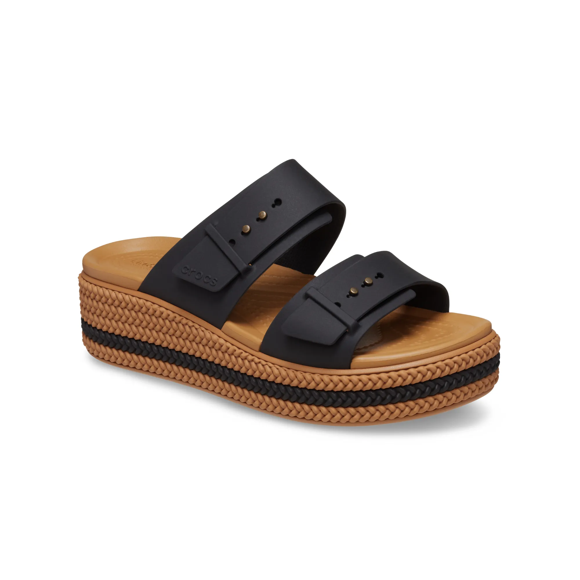 Crocs รองเท้าแตะผู้หญิง BROOKLYN WOVEN BUCKLE SANDAL