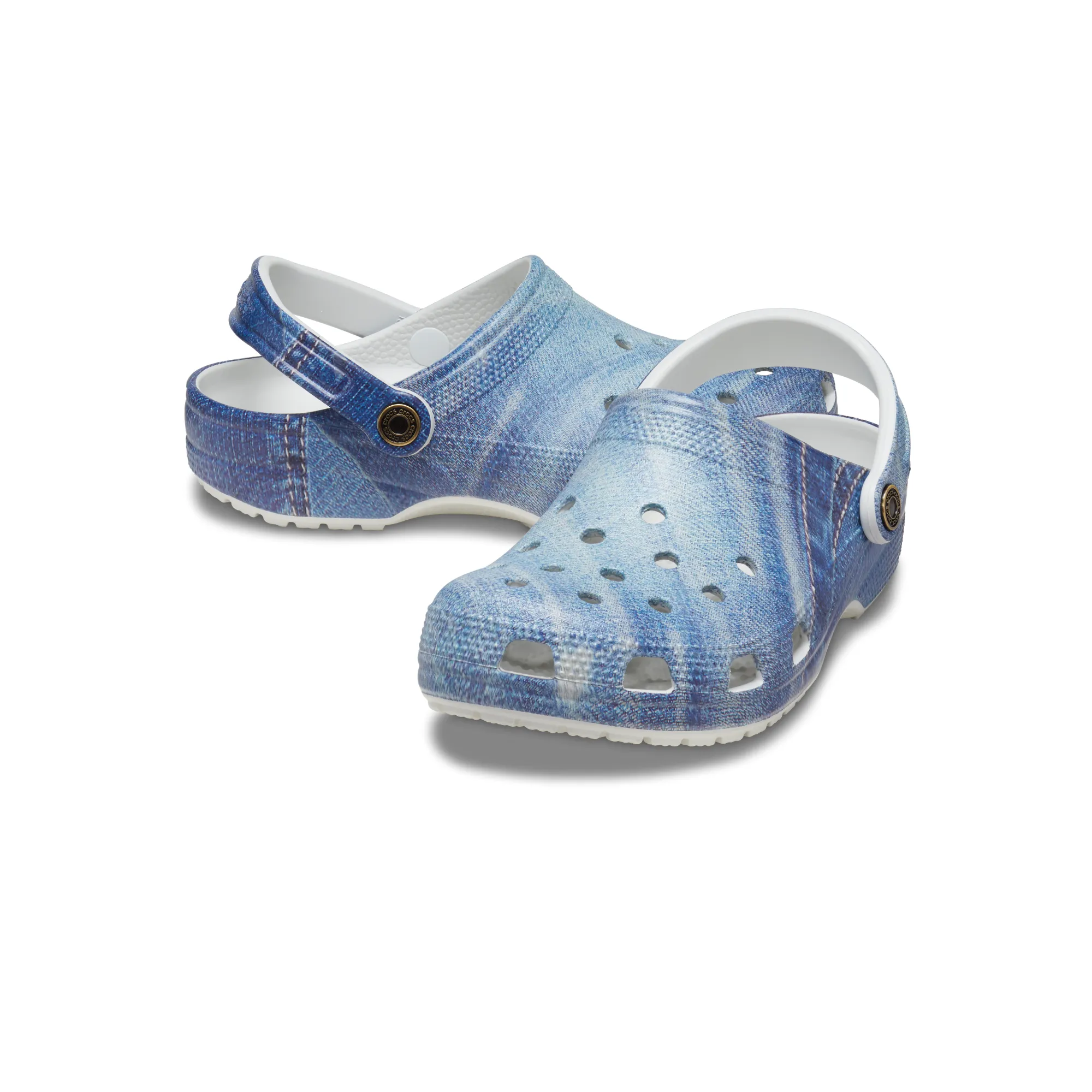 Crocs รองเท้าลำลองผู้ใหญ่ CLASSIC DENIM CLOG