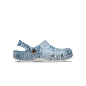 Crocs รองเท้าลำลองผู้ใหญ่ CLASSIC DENIM CLOG