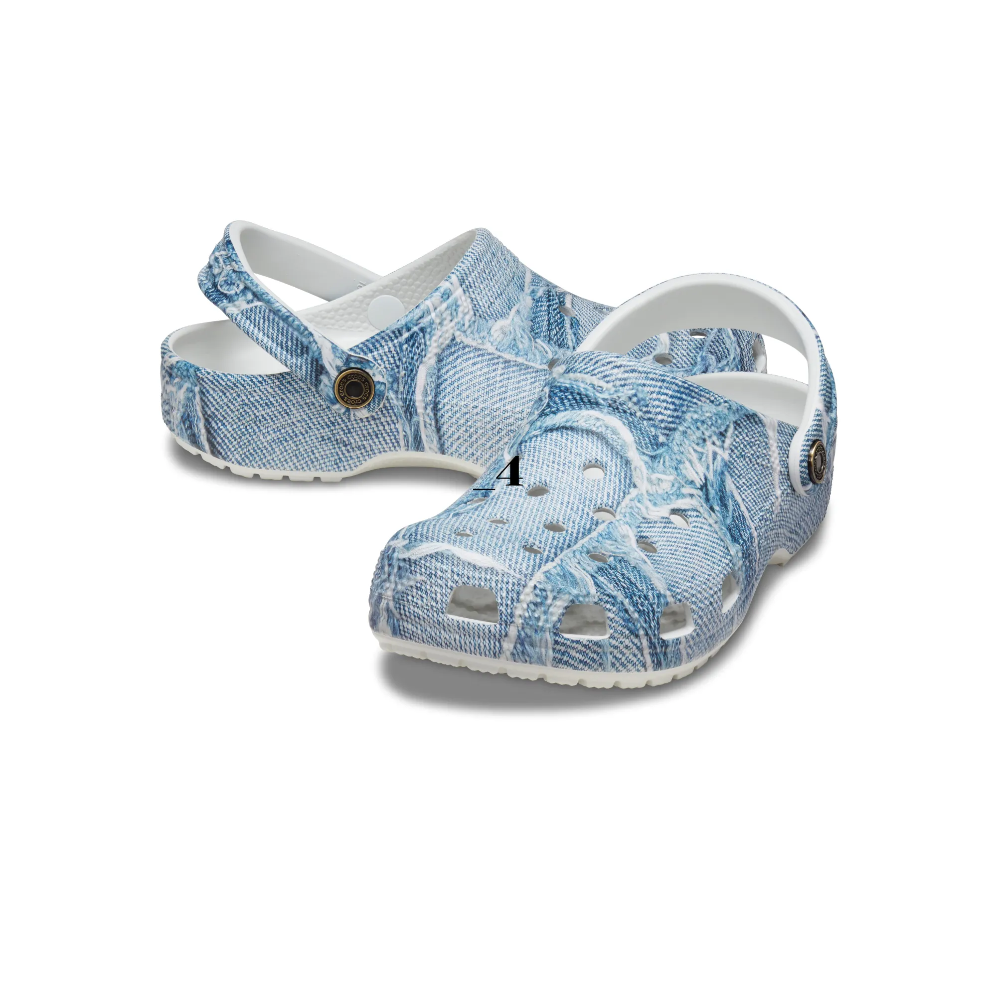 Crocs รองเท้าลำลองผู้ใหญ่ CLASSIC DENIM CLOG