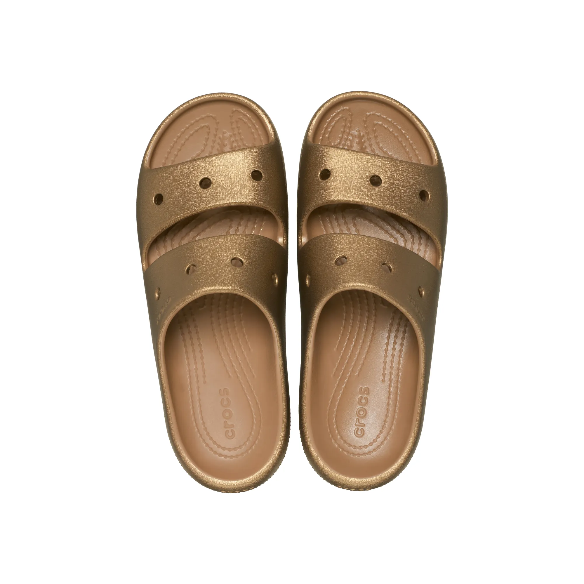 Crocs รองเท้าแตะผู้ใหญ่ CLASSIC METALLIC  SANDALS