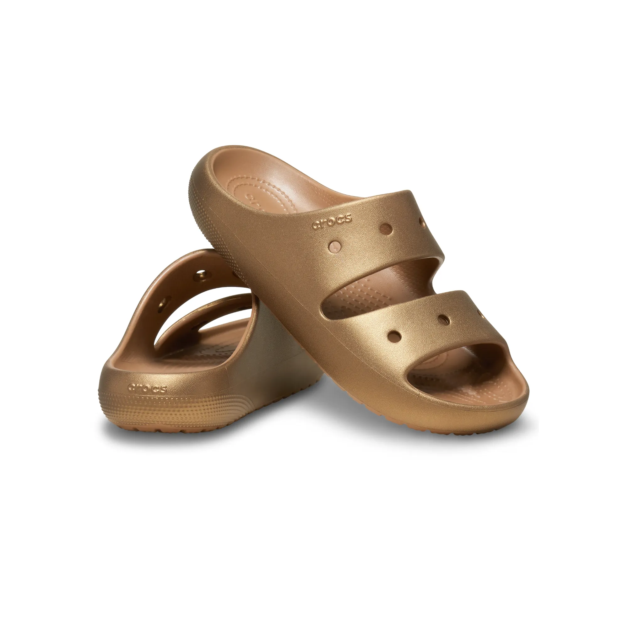 Crocs รองเท้าแตะผู้ใหญ่ CLASSIC METALLIC  SANDALS