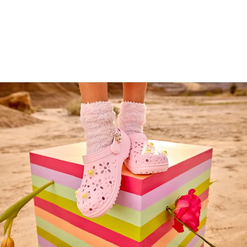 Crocs Kids Classic Floral Cut Out Clog