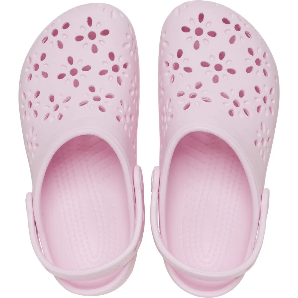 Crocs Kids Classic Floral Cut Out Clog