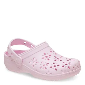 Crocs Kids Classic Floral Cut Out Clog