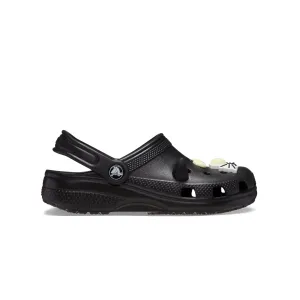 Crocs KIDS' CLASSIC GLOW BLACK CAT CLOG