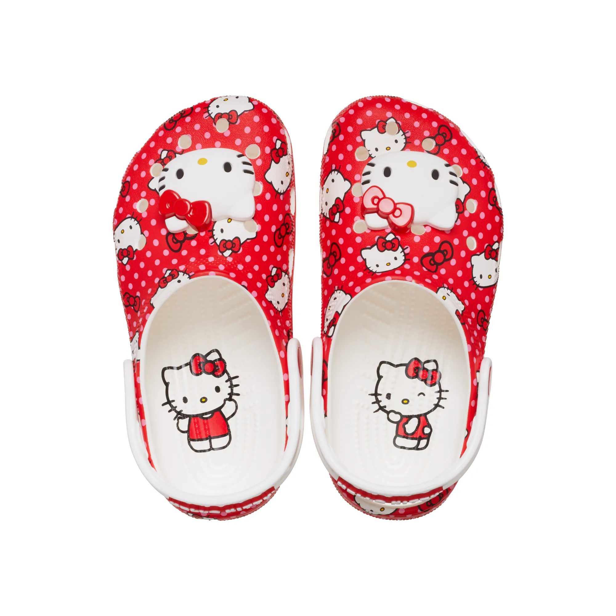 Crocs รองเท้าลำลองเด็ก KIDS HELLO KITTY RED CLASSIC CLOG
