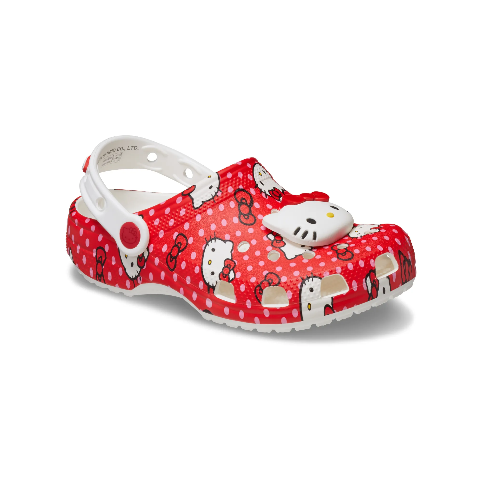 Crocs รองเท้าลำลองเด็ก KIDS HELLO KITTY RED CLASSIC CLOG