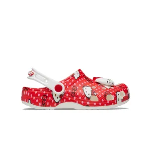 Crocs รองเท้าลำลองเด็ก KIDS HELLO KITTY RED CLASSIC CLOG