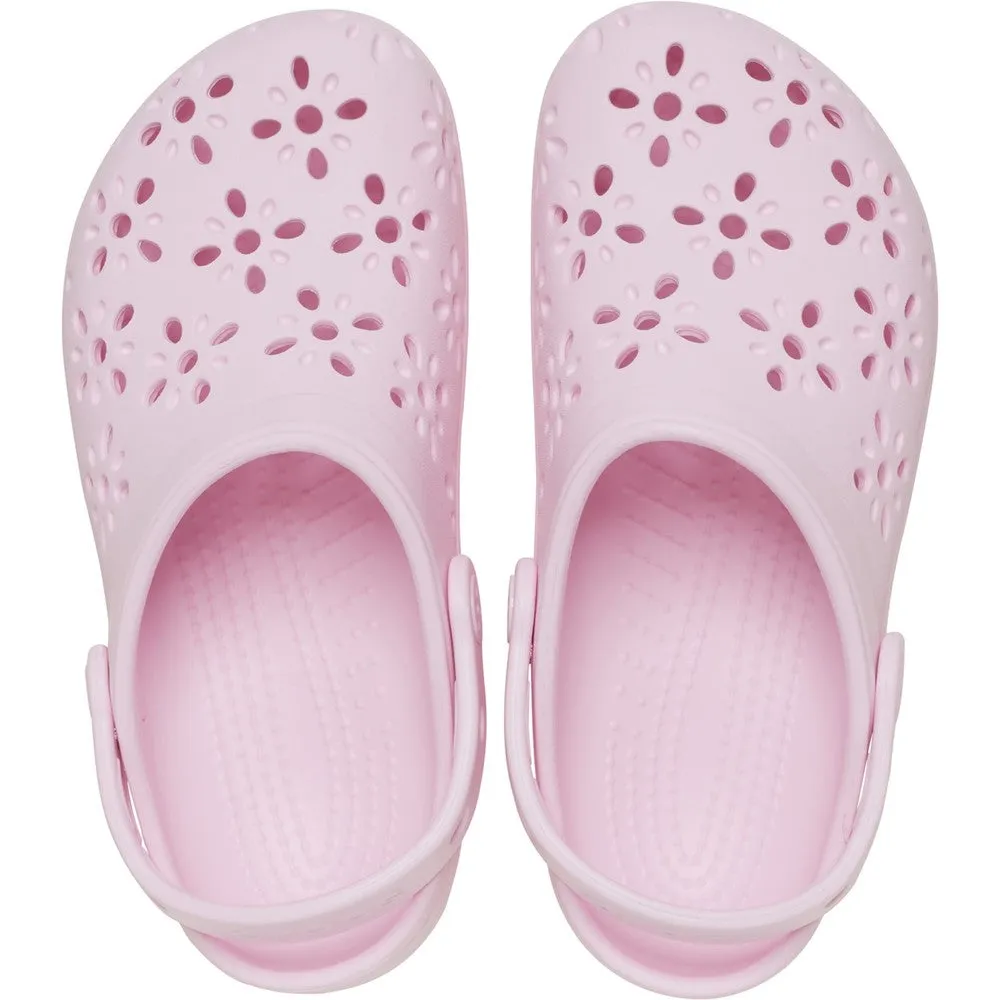 Crocs Toddler Classic Floral Cut Out Clog