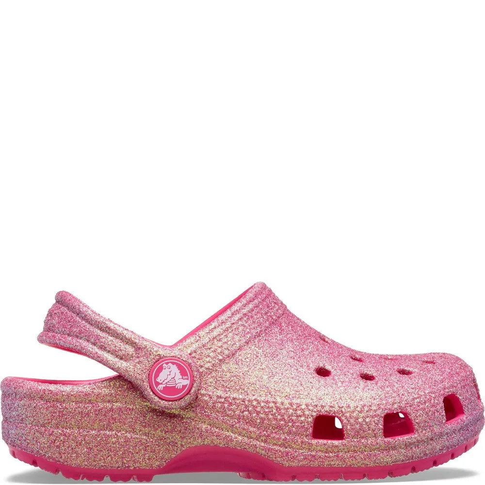 Crocs Toddler Classic Glitter Clog