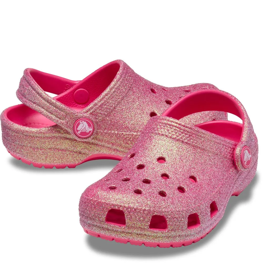 Crocs Toddler Classic Glitter Clog