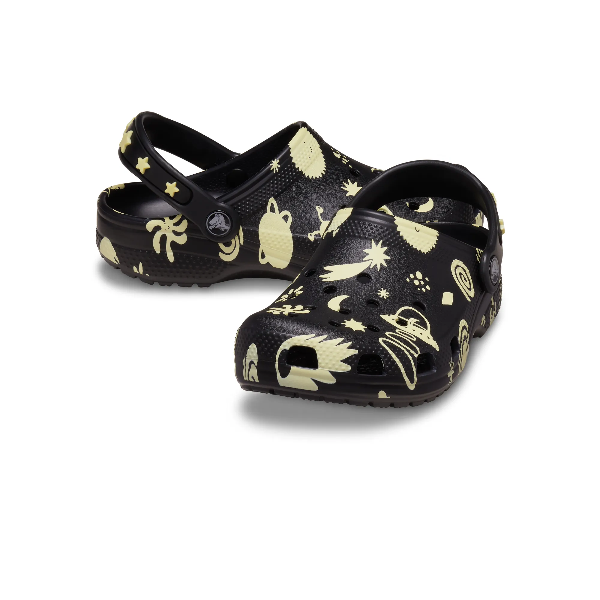 Crocs รองเท้าลำลองเด็ก TODDLER CLASSIC GLOW SPACE CLOG