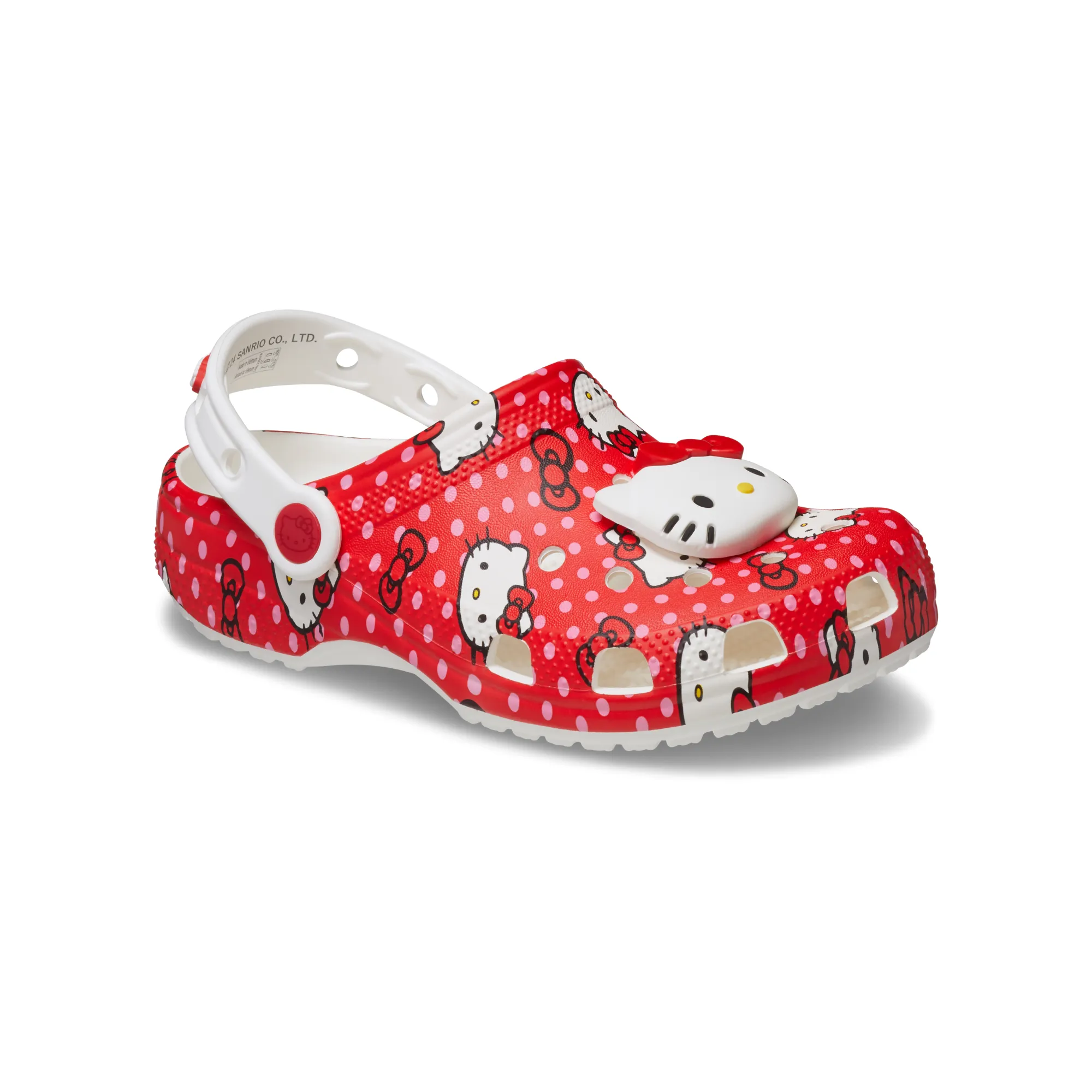 Crocs รองเท้าลำลองเด็ก TODDLER HELLO KITTY RED CLASSIC CLOG