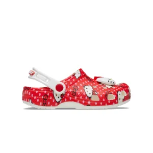 Crocs รองเท้าลำลองเด็ก TODDLER HELLO KITTY RED CLASSIC CLOG