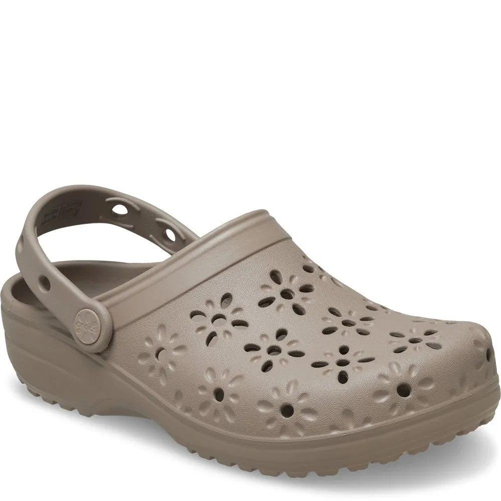 Crocs Unisex Classic Floral Cut Out Clog