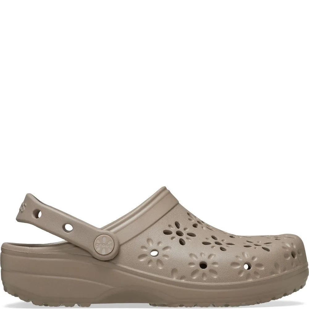 Crocs Unisex Classic Floral Cut Out Clog