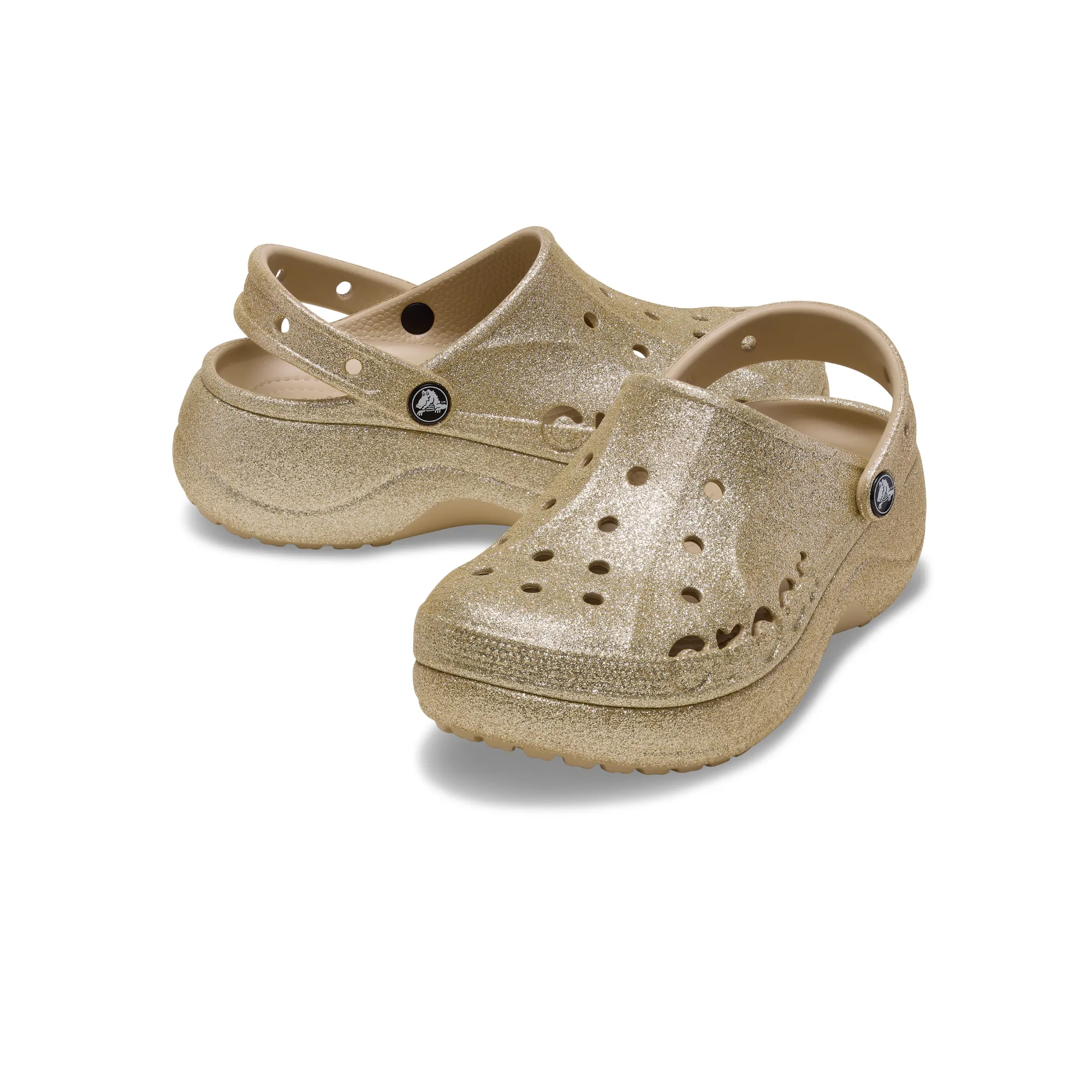 Crocs WOMEN'S  BAYA PLATFORM GLITTER CLOG
