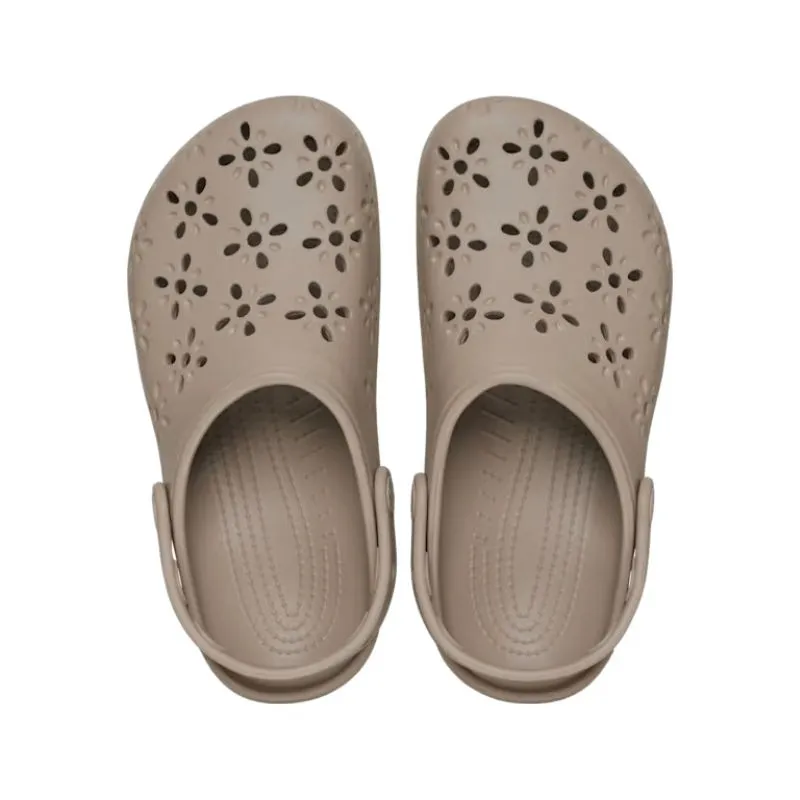 Crocs Womens Classic Floral Cut Out Clog