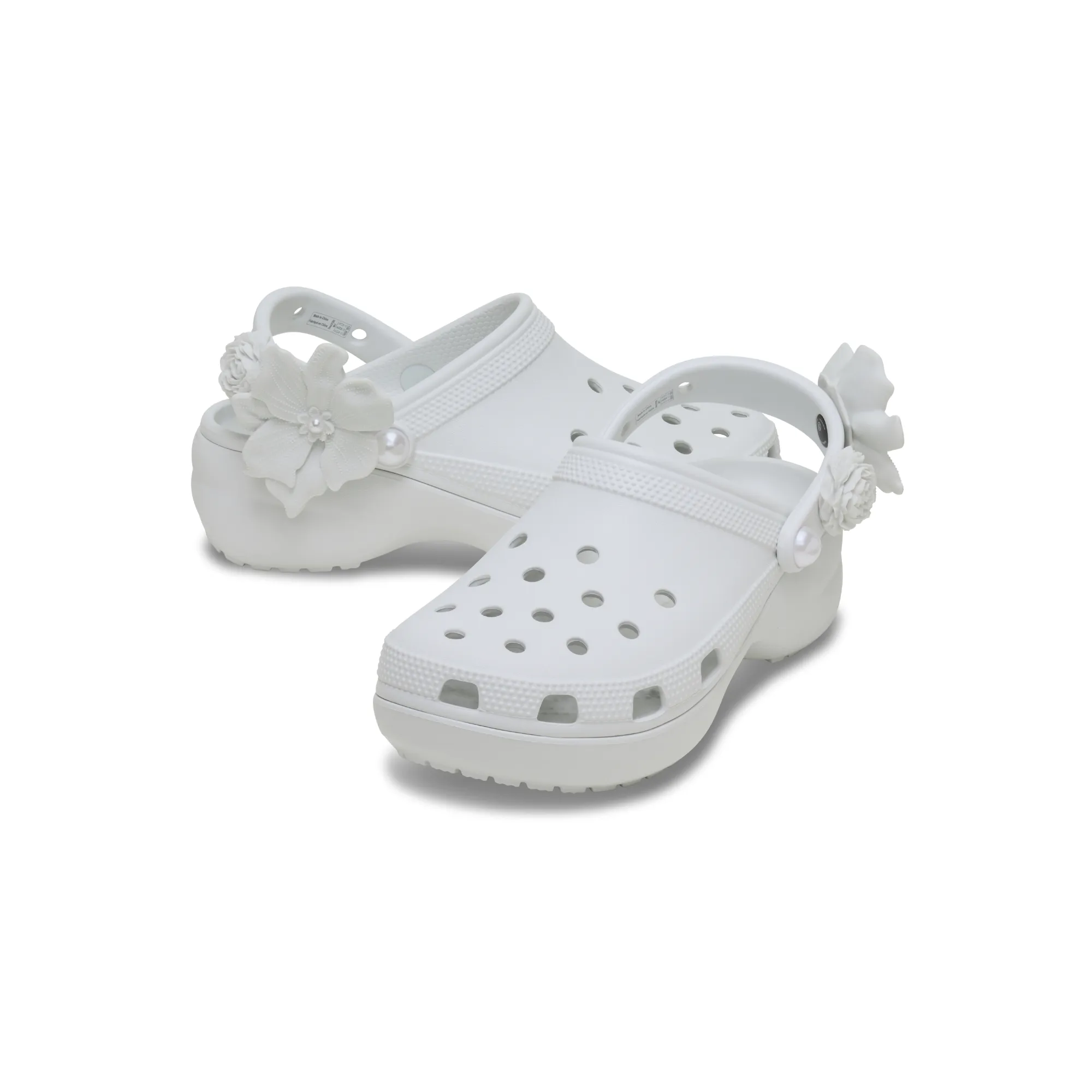 Crocs WOMEN'S  CLASSIC PLATFORM BOUQUET CLOG