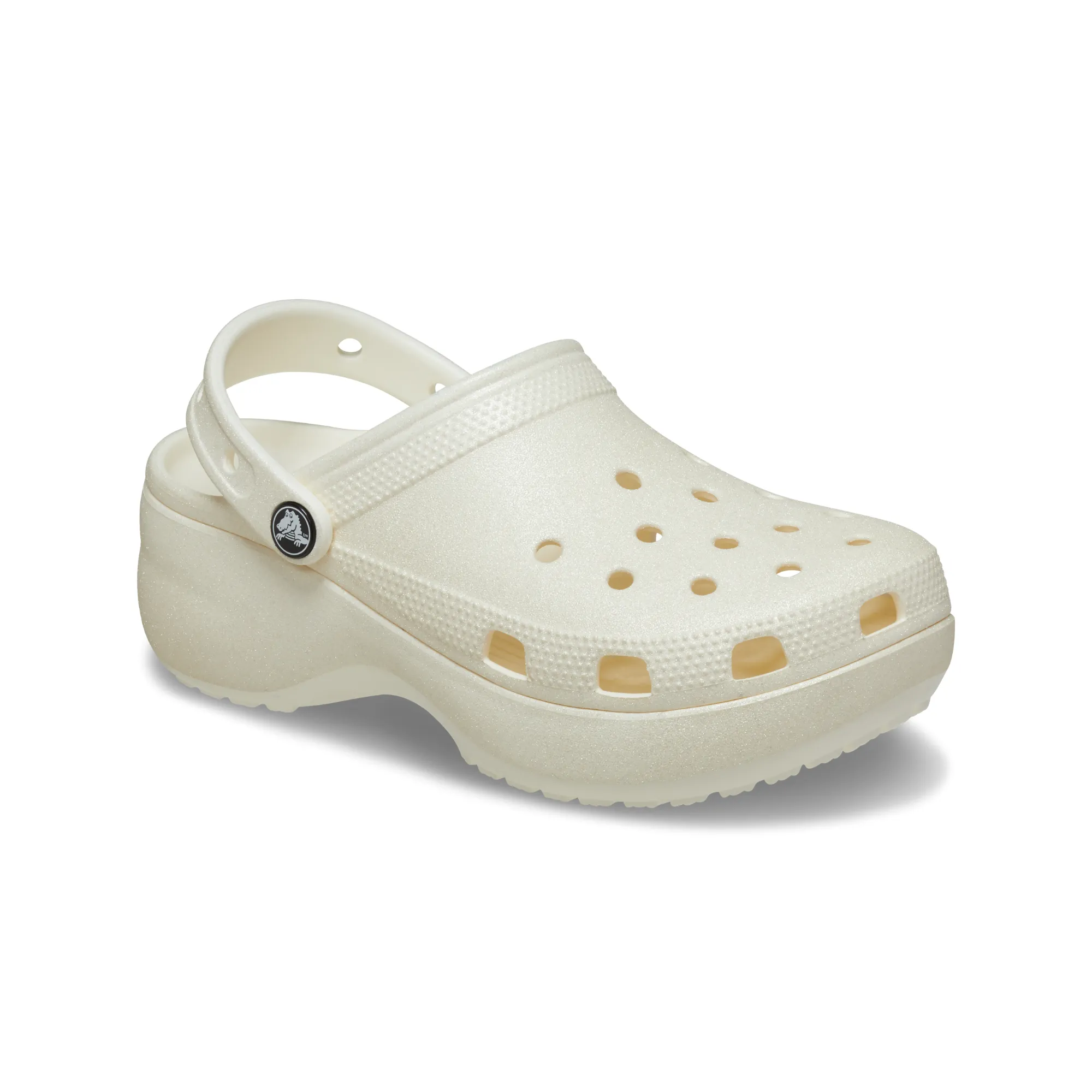 Crocs WOMEN'S CLASSIC PLATFORM GLITTER CLOG