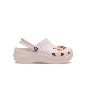 Crocs WOMEN'S  CLASSIC PLATFORM IRIDESCENT GLITTER CLOG