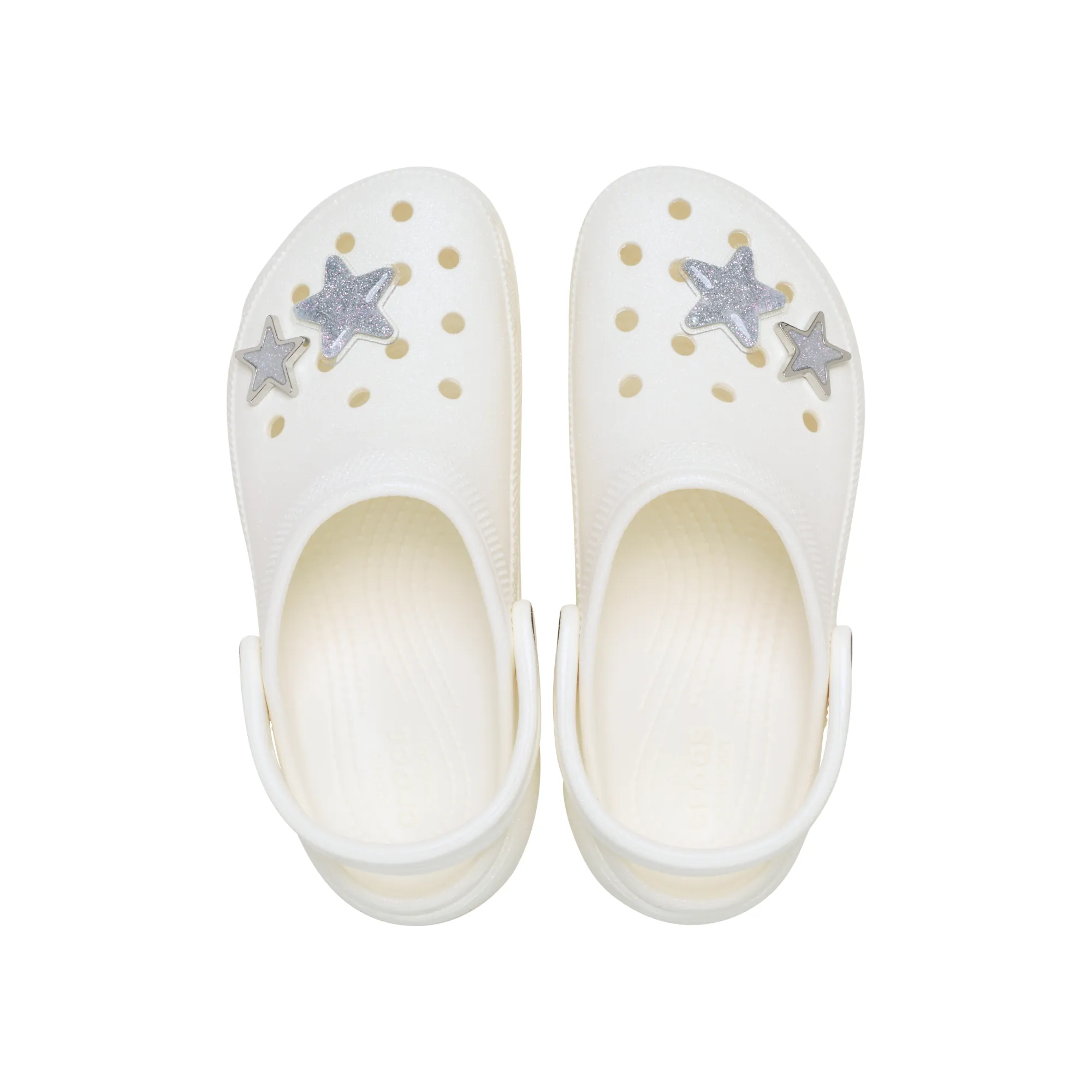 Crocs WOMEN'S  CLASSIC PLATFORM IRIDESCENT GLITTER CLOG