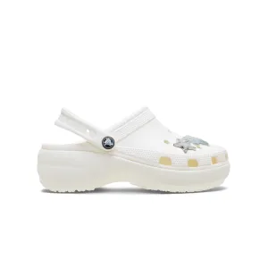 Crocs WOMEN'S  CLASSIC PLATFORM IRIDESCENT GLITTER CLOG