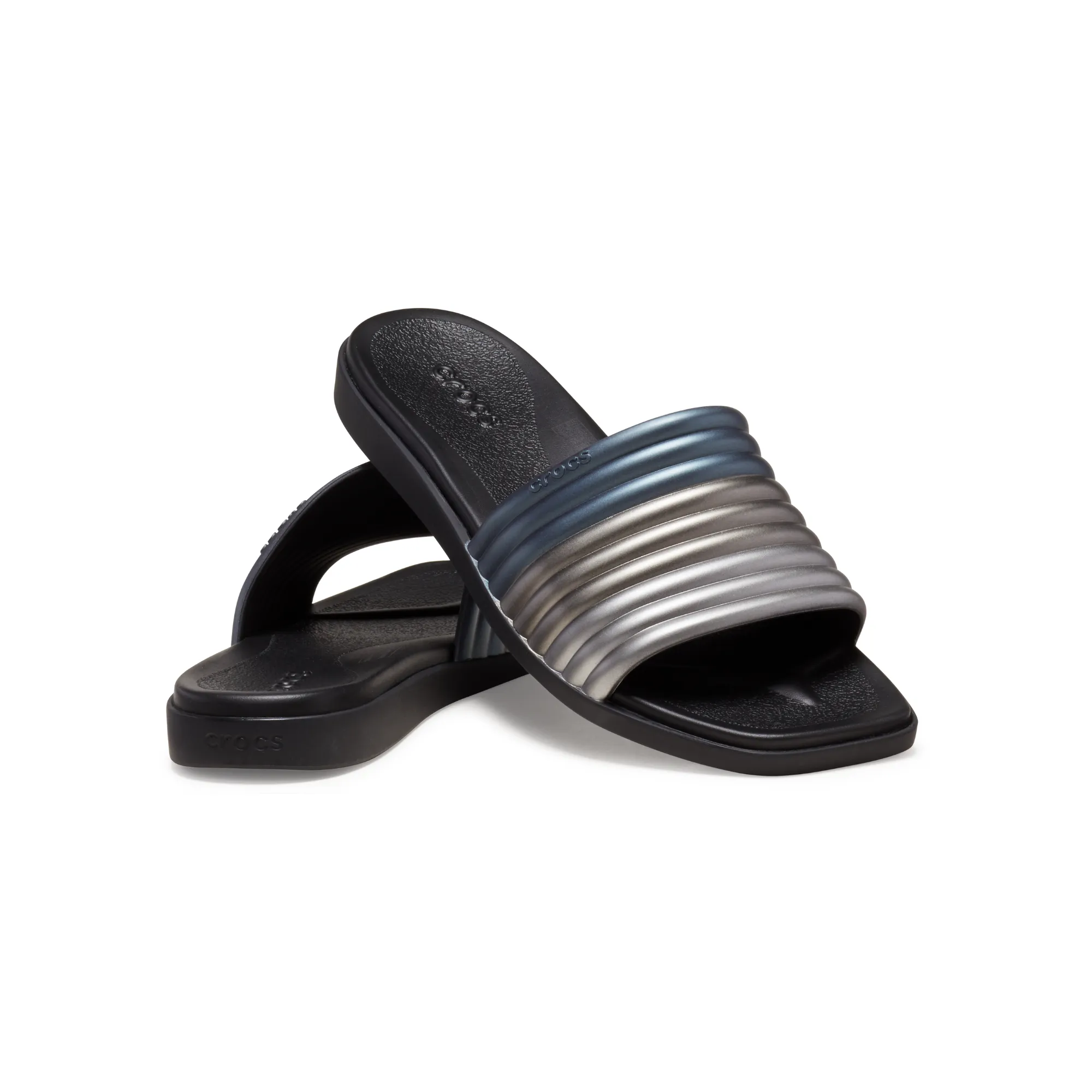 Crocs WOMEN'S MIAMI METALLIC SLIDE