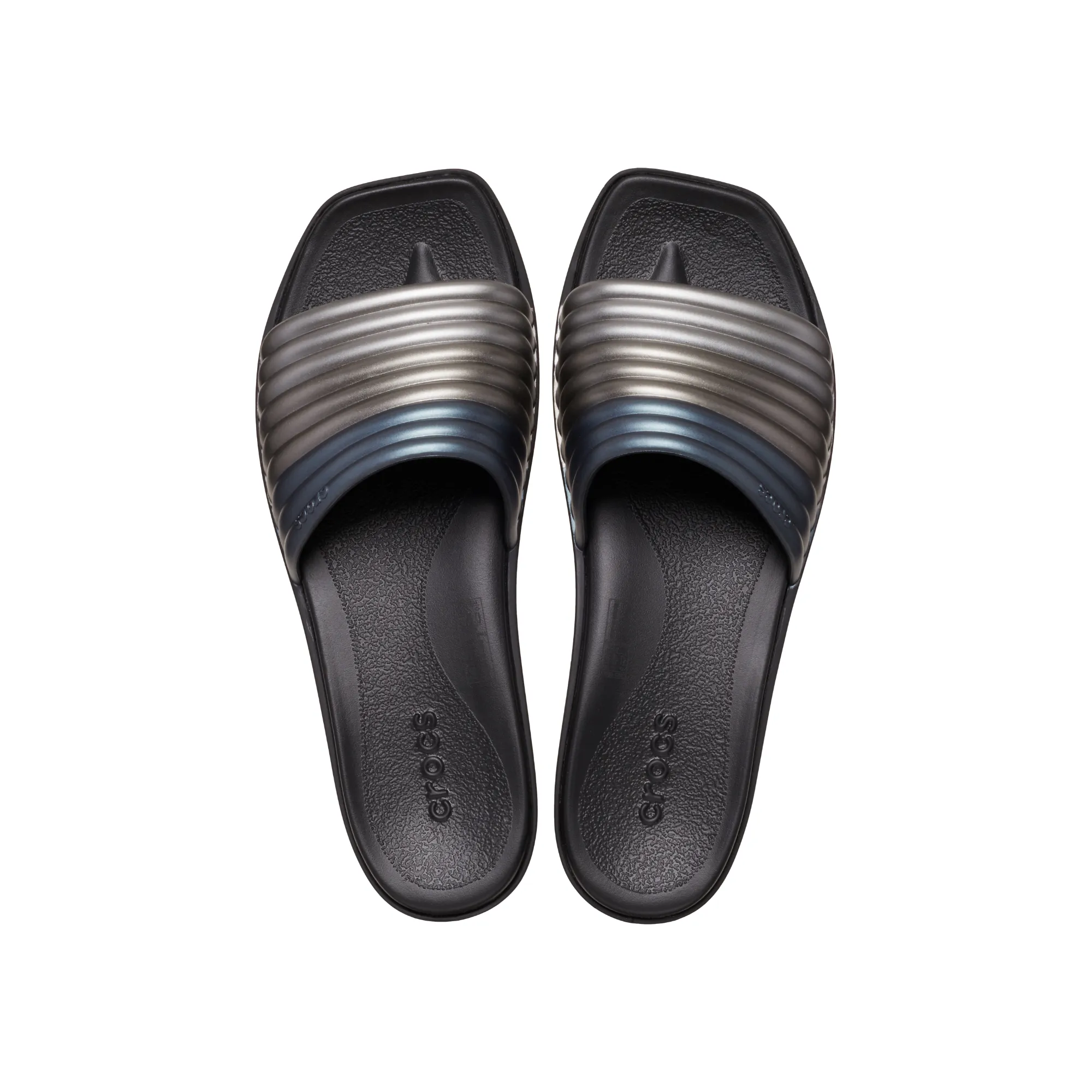 Crocs WOMEN'S MIAMI METALLIC SLIDE