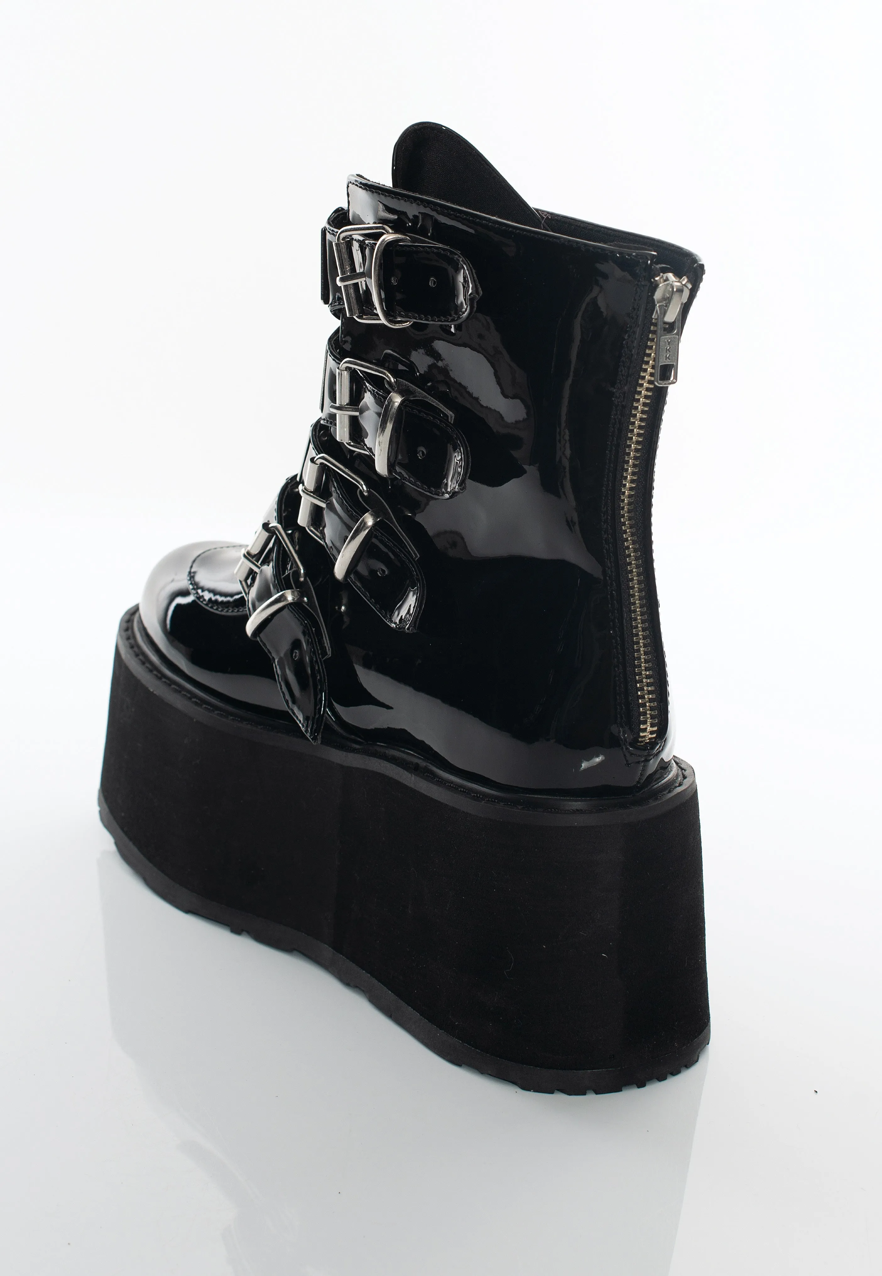 DemoniaCult - Damned 105 Black Pat - Girl Shoes