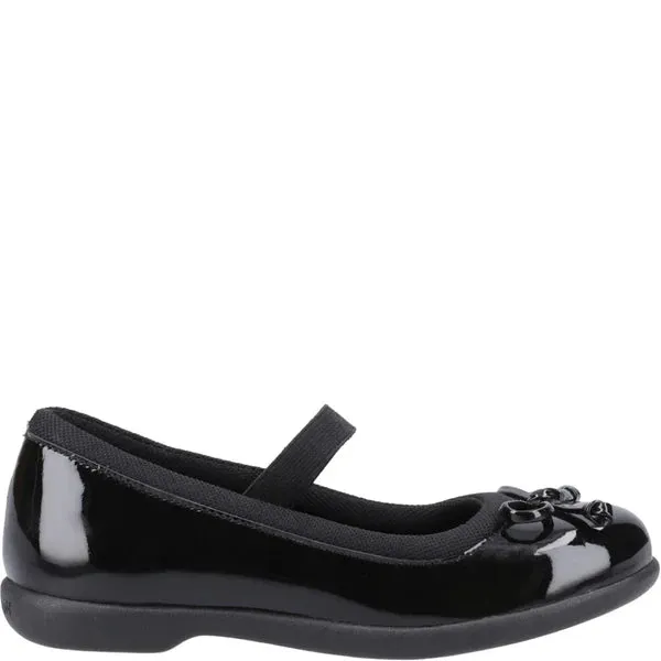 Hush Puppies BETTY PATENT JNR Girls Shoes Black
